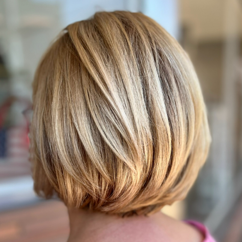 Full Dimensional Blonde at Emily and Hair in Clovis, CA