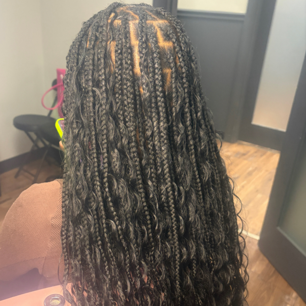 Boho Knotless Braids at Destiny's Crown Creations in Ashland, VA