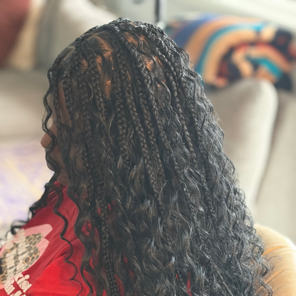 Boho Knotless Braids at Destiny's Crown Creations in Ashland, VA