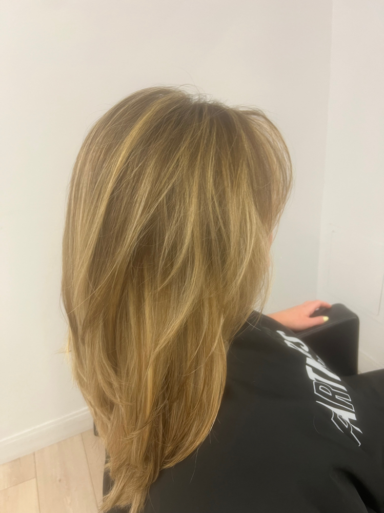Partial foils with color in between