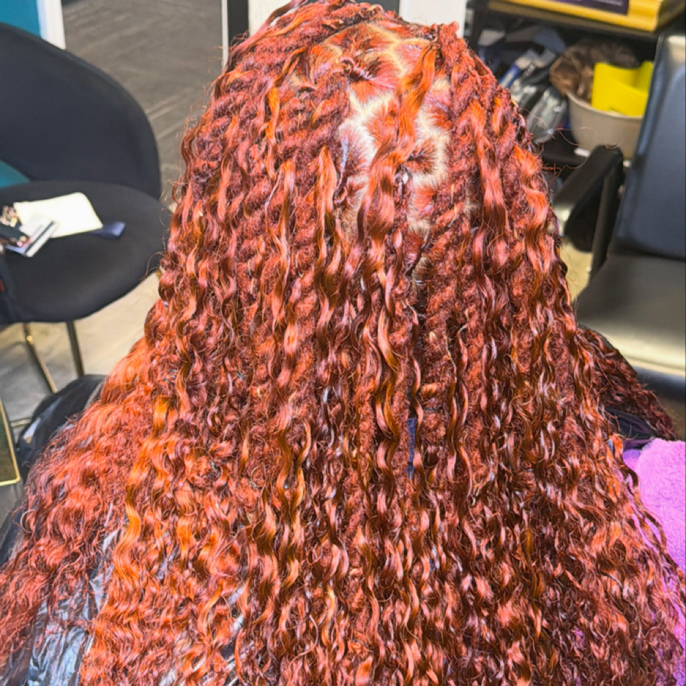 Loc Retwist-2 strand Twist Boho at By Kaila Nichelle Beauty Studio in Parkville, MD