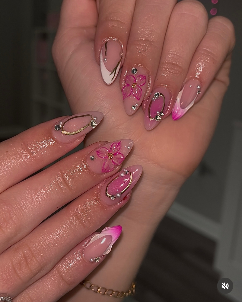 Almond Full Set at Nailed by Naye in Alpharetta, GA