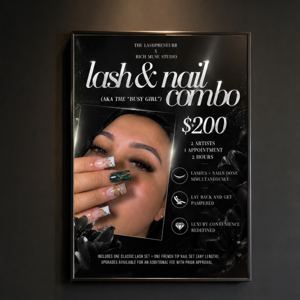 LASH + NAIL BUNDLE | 2 HRS at Rich Muse Studio in Orlando, FL