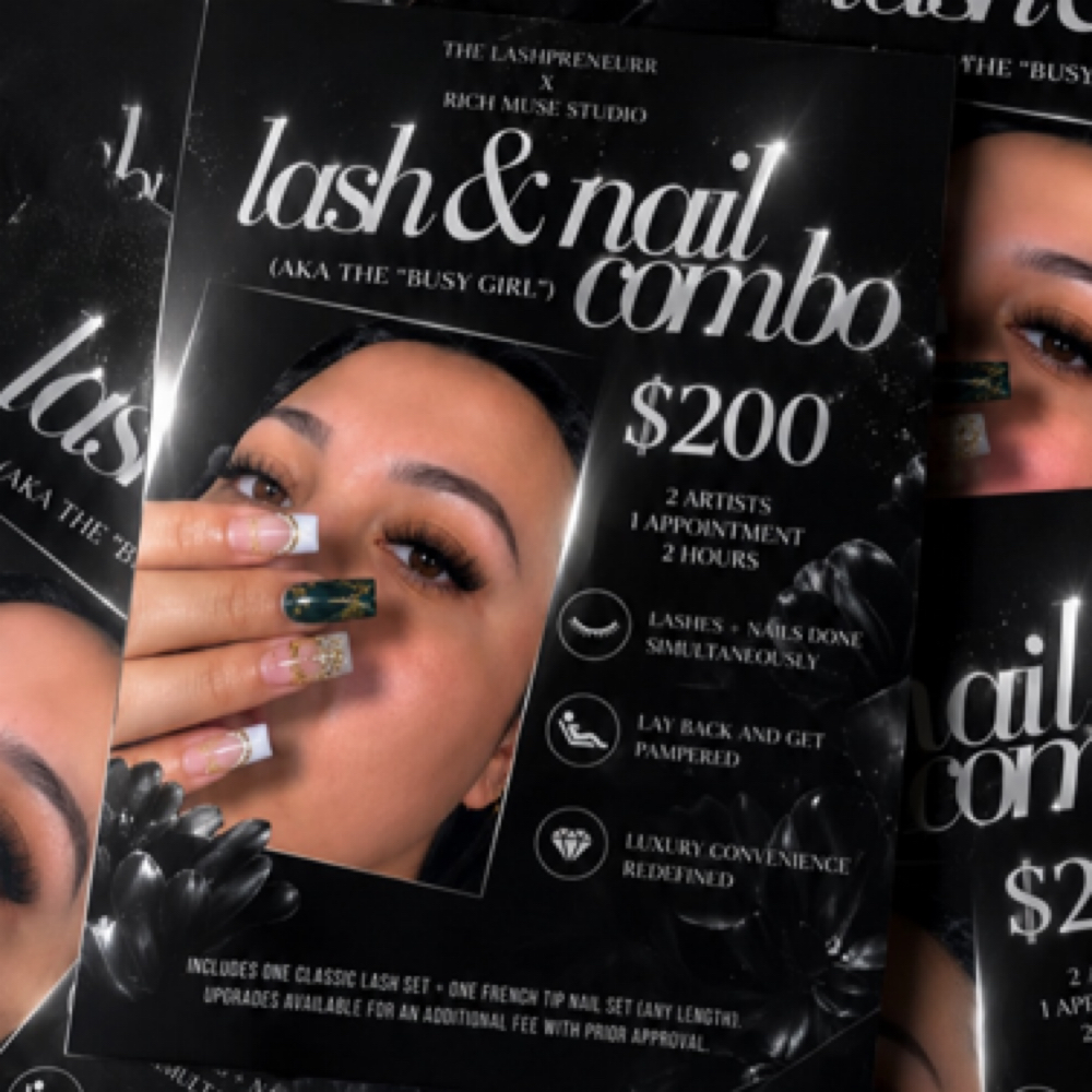 LASH + NAIL BUNDLE | 2 HOURS at Rich Muse Studio in Orlando, FL