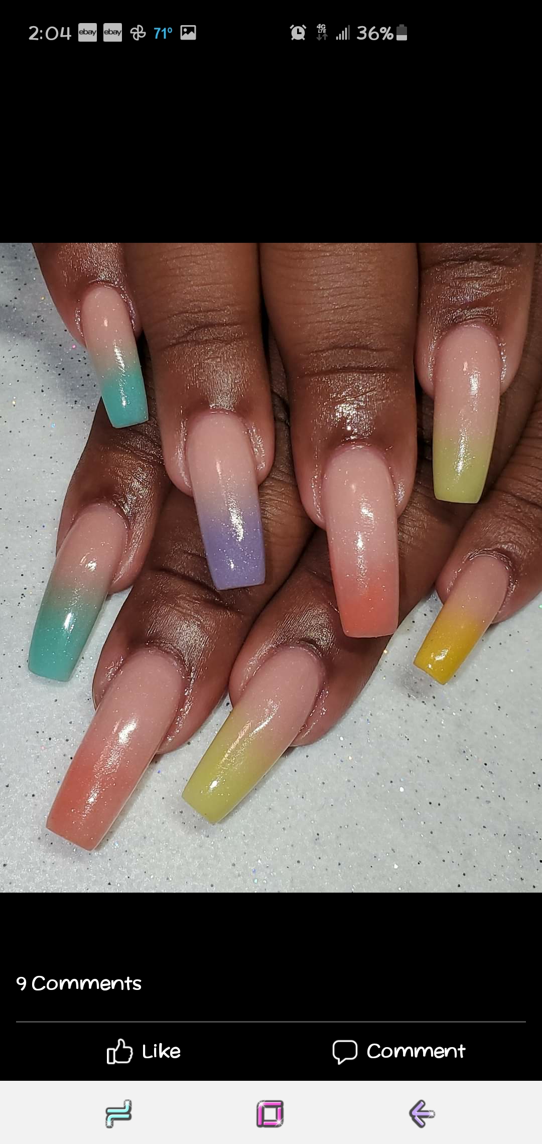 Long Multi Custom Acrylic Fullset