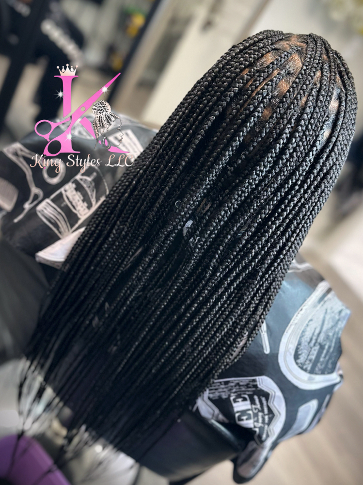 Waist Length Small Knotless Braids