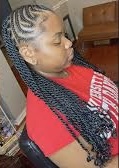 3 Layer SIde Part Fulani Braids