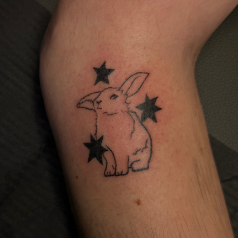 Hand-Poke Tattoo at A Court of Ink in Michigan City, IN