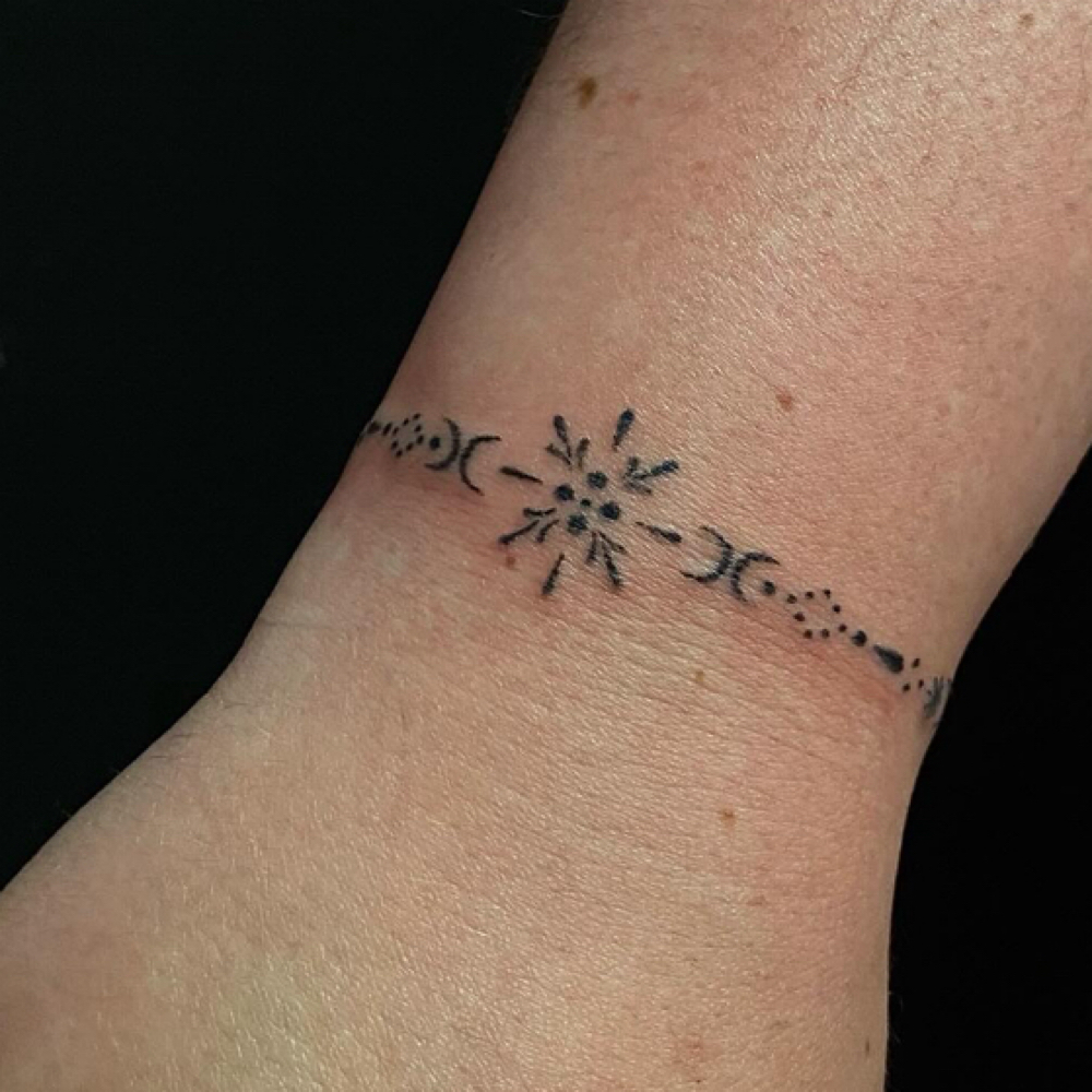 Hand-Poke Tattoo at A Court of Ink in Michigan City, IN
