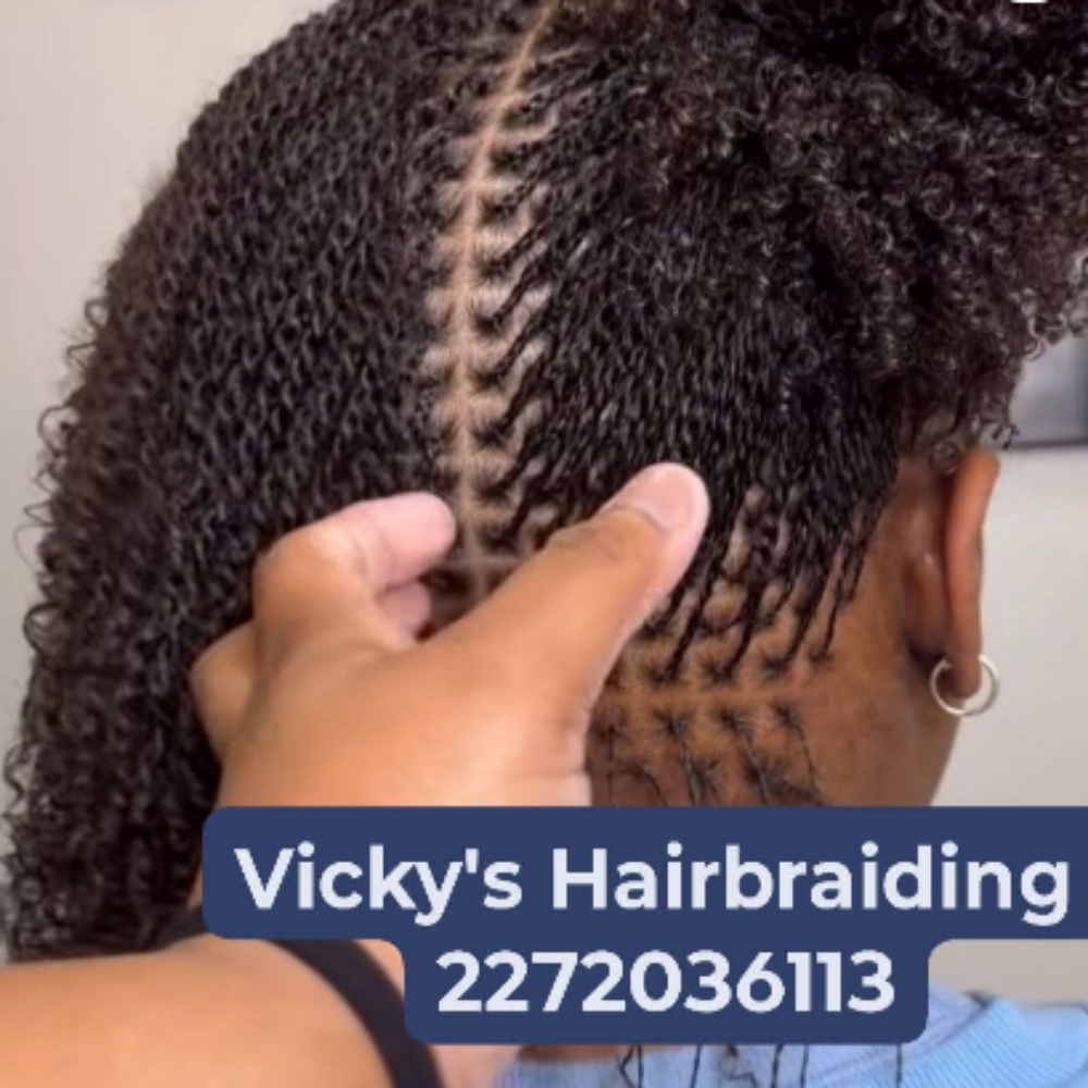 Microlocs Braid at Vicky's Hairbraiding in Frederick, MD
