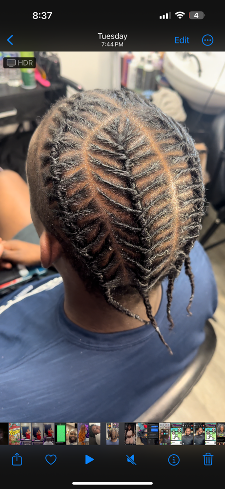 Faux Barrel twist at Oshi Wrote My Roots in Dallas, TX