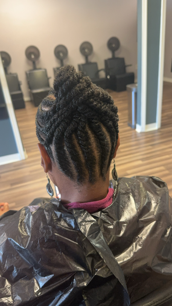Flat Twists at Ashley Nicole's Beauty Bar in Oxon Hill, MD