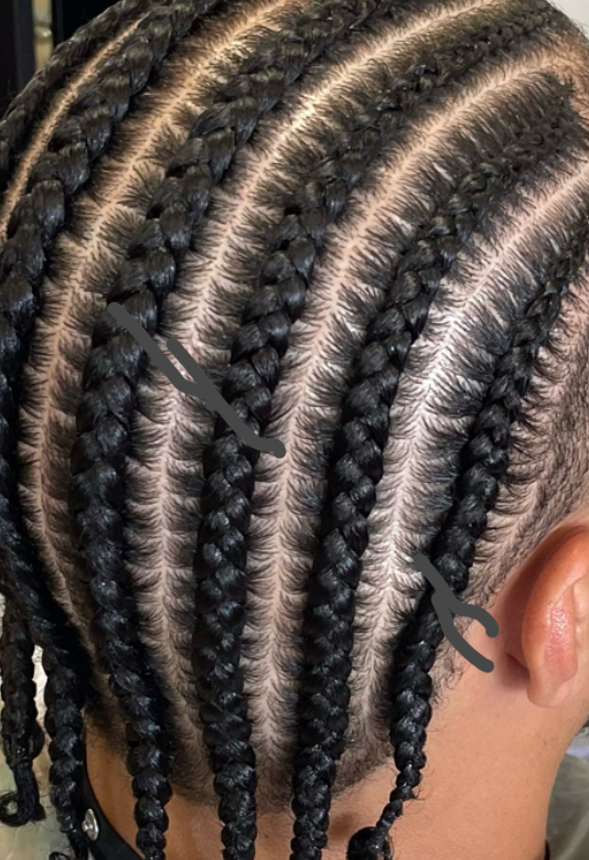 Straight Back Cornrows