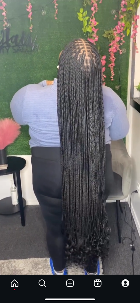 Small Braid Additonal Length .