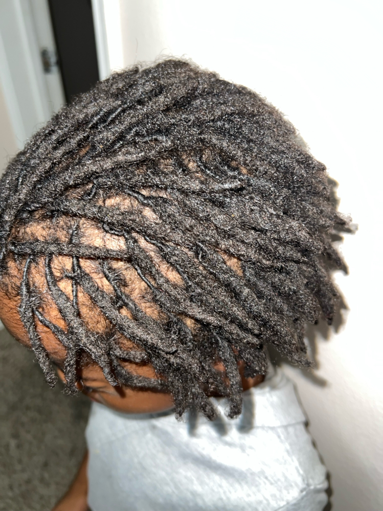 Kids Locs Retwist at Champ The Loctician in Winona, TX