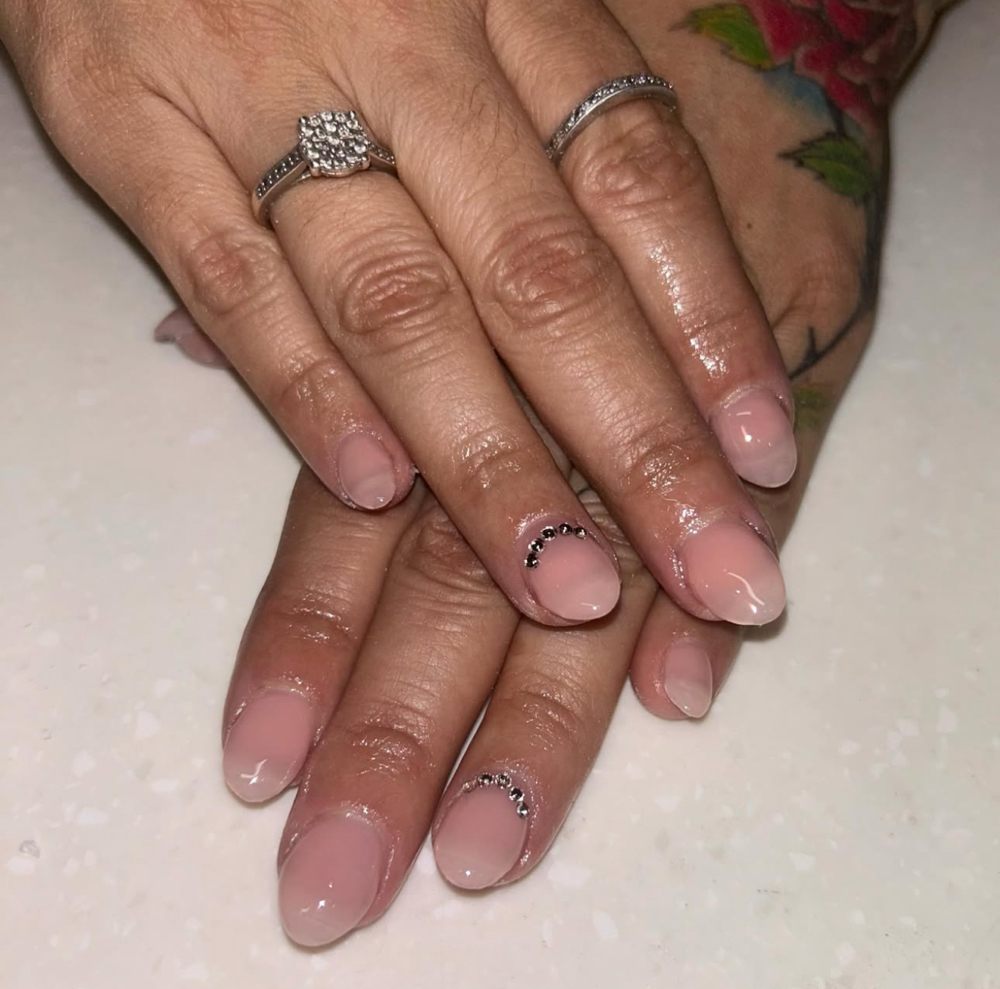 Acrylic Fill w/ Simple Nail Art