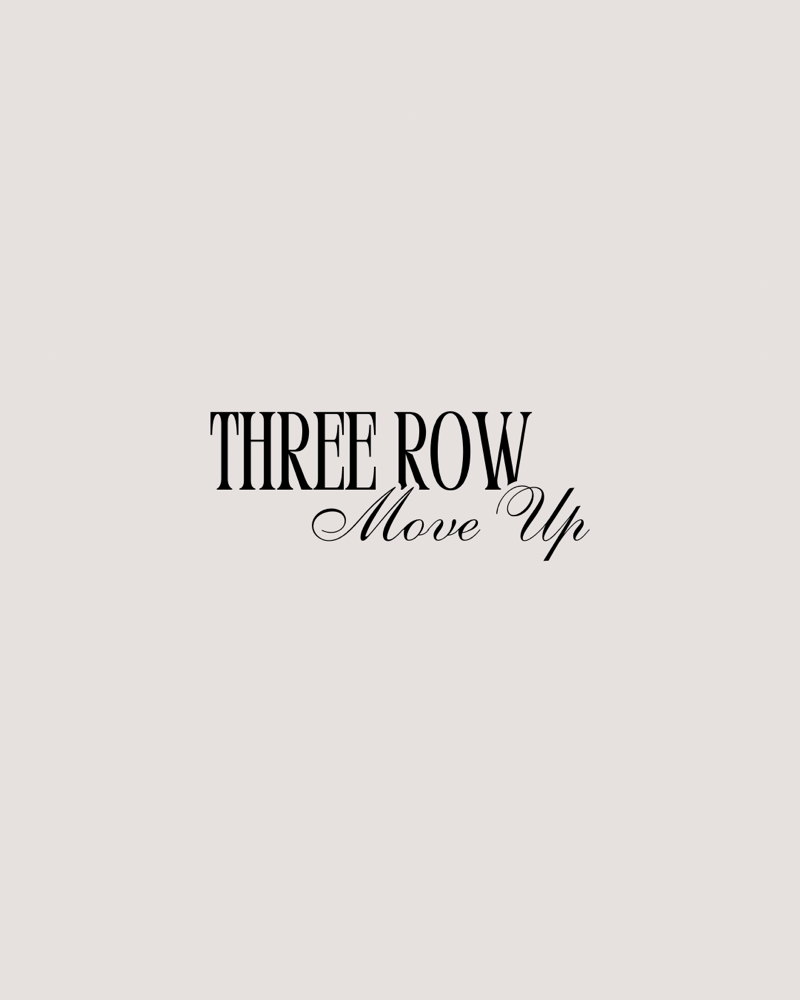 Three row move up