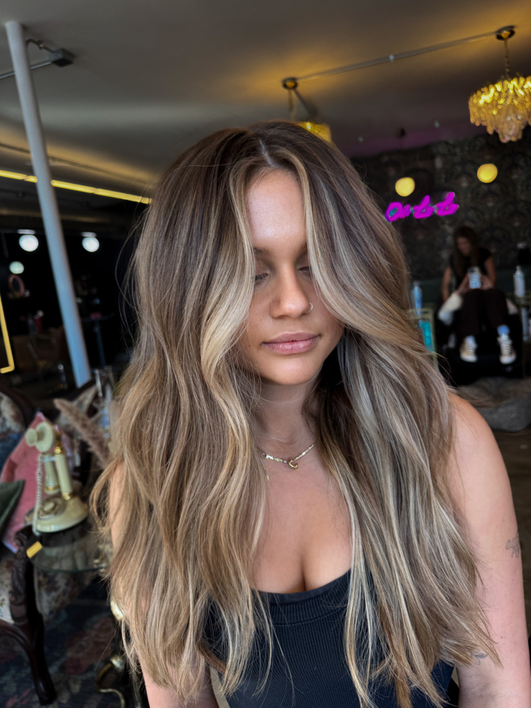 Partial Highlight/Balayage + Cut