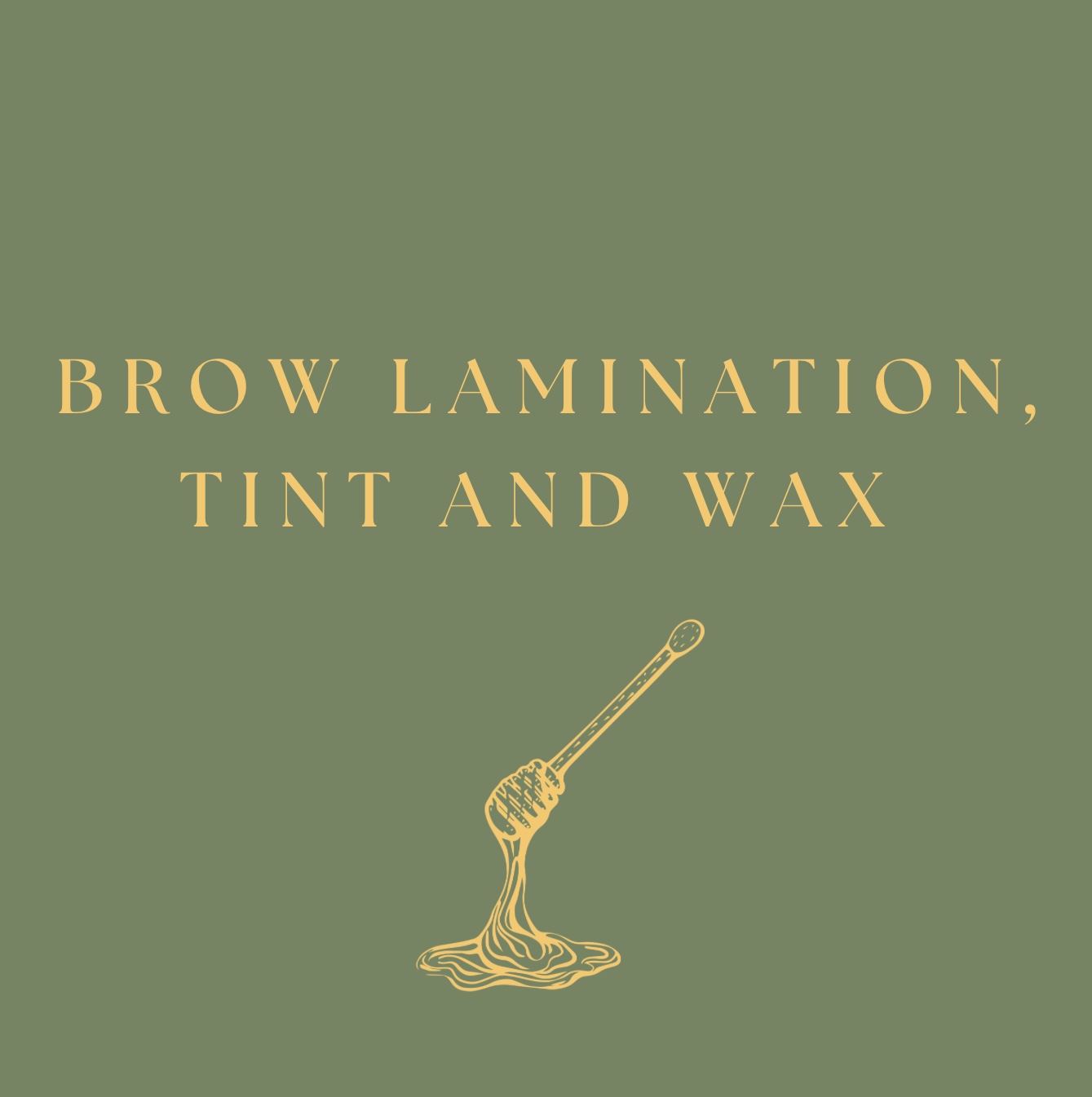 Brow Lamination, Tint and Wax