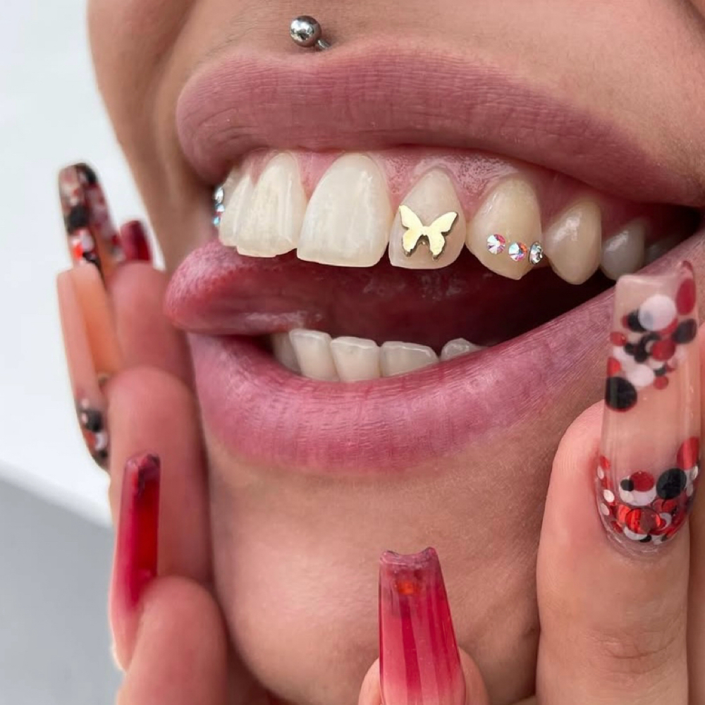 Tooth Gems - Jay at Heartbreak Nail Club in Asheville, NC