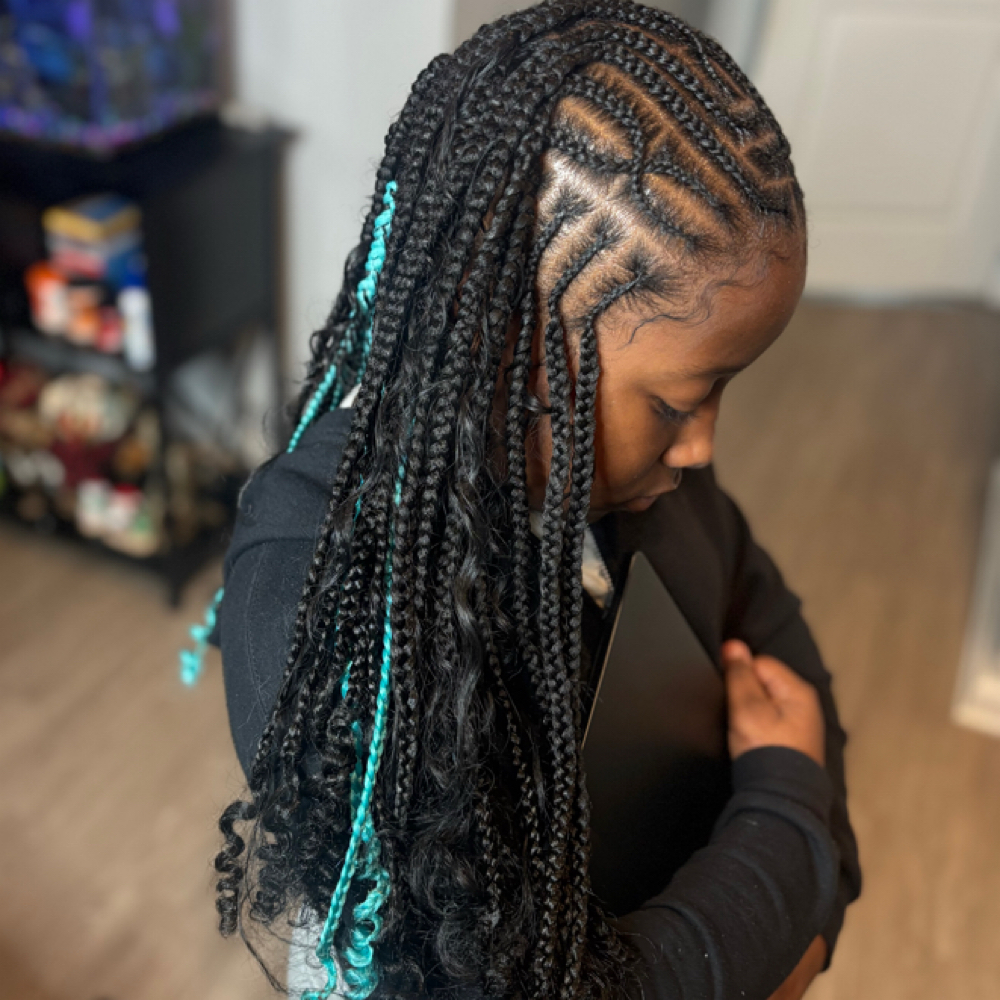 Fulani Boho Style at Braiding with Beads by Mercedes in Charlotte, NC