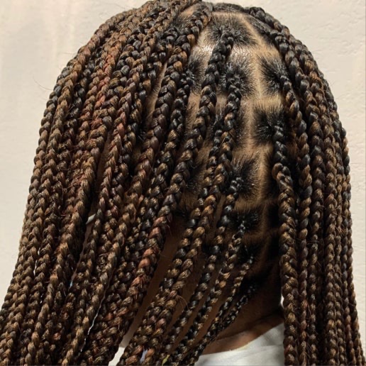 Knotless braids at KAAATWALK Hair Studio in Virginia Beach, VA