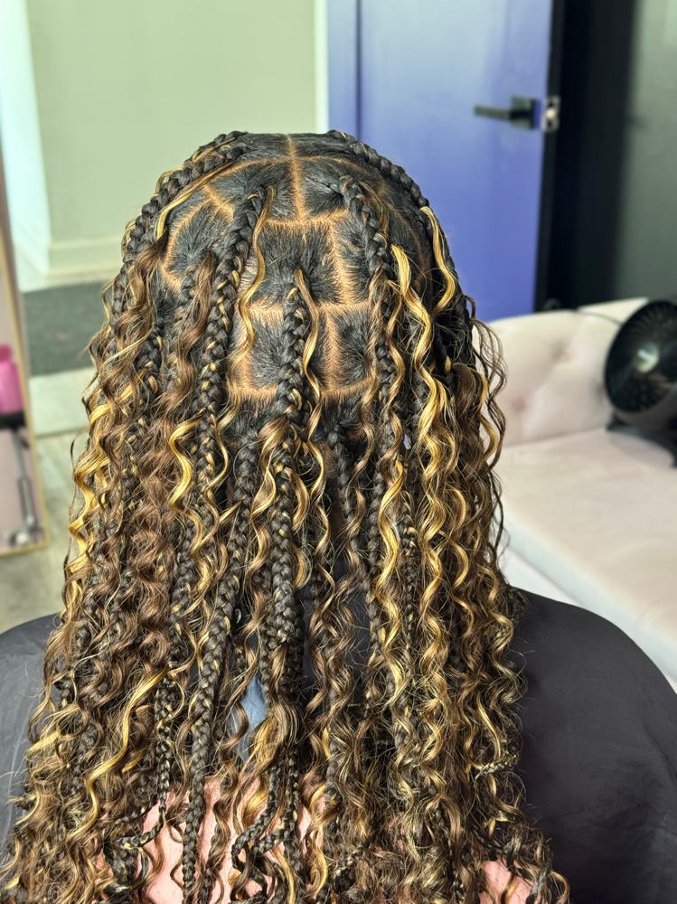 Goddess braids at Beauty By Tati in Kansas City, KS