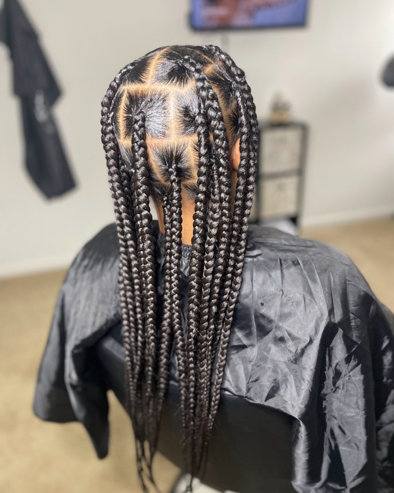 Large Knotless Braids