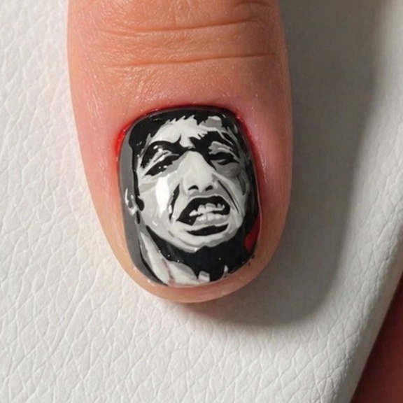 Custom Portrait Art at mios mani in Dorchester, MA