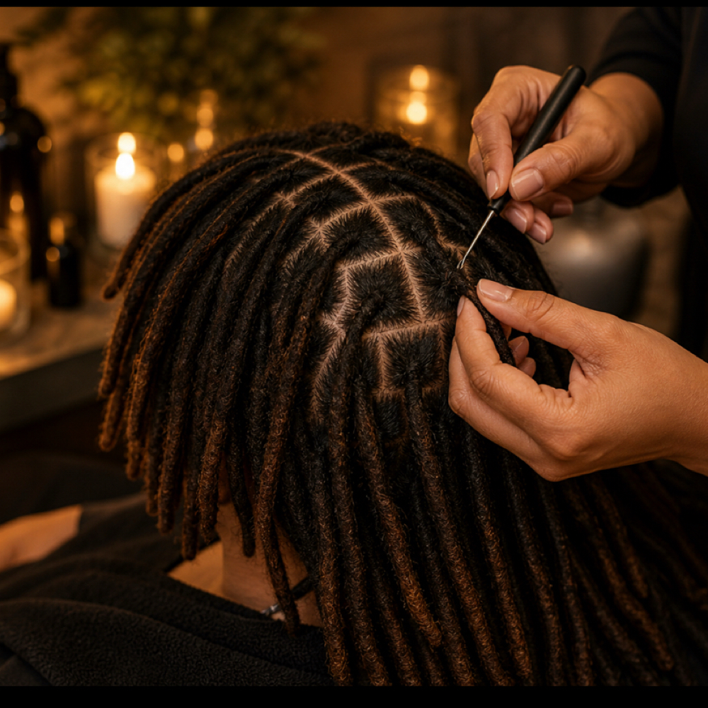 Signature Loc Retwist Experience at HFS Trichology & HeadSpa Inc. in Stockton, CA