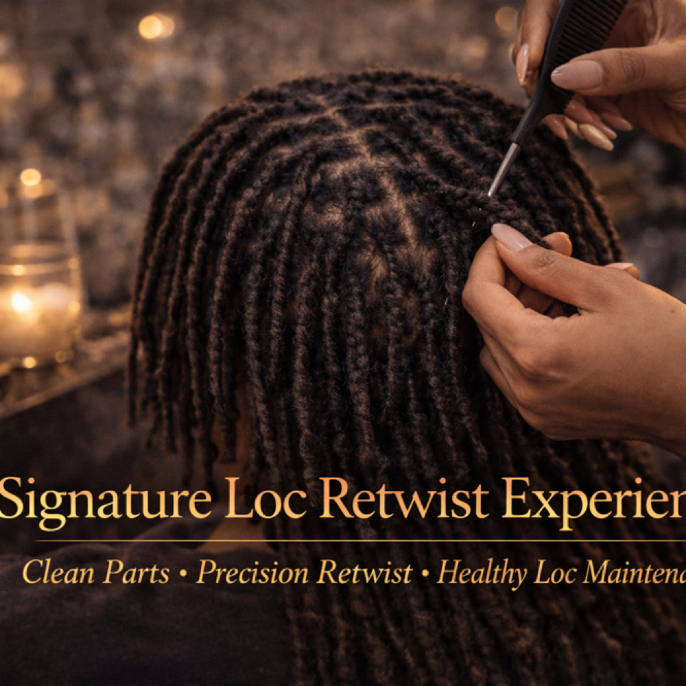 Signature Loc Retwist Experiece at HFS Trichology & HeadSpa Inc. in Stockton, CA