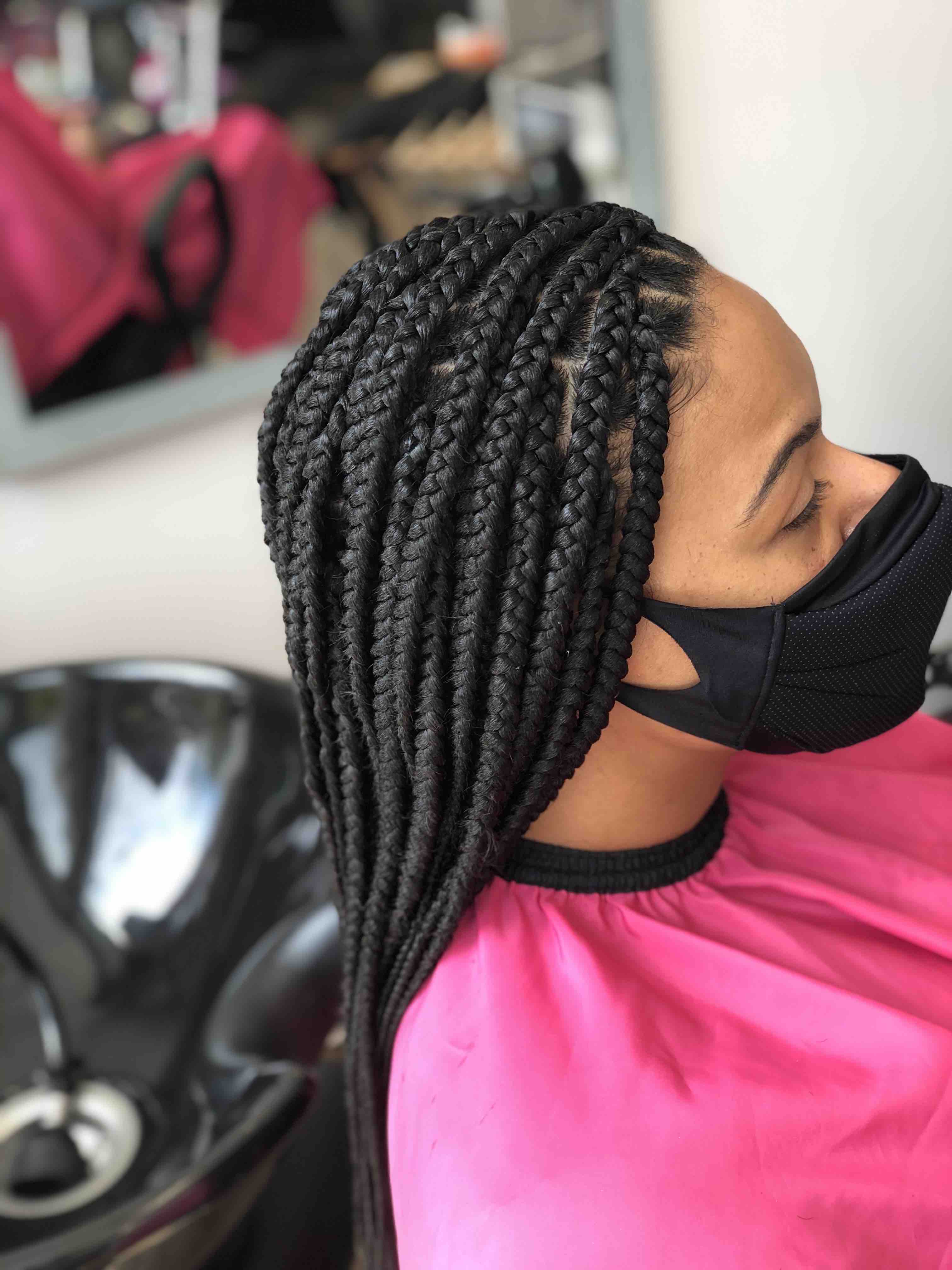 Medium Size Box Braids