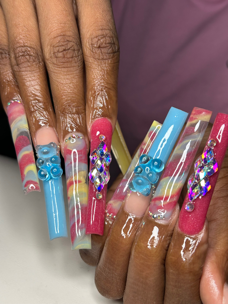 XXL Marble/Ombré at Klawz by Kay in Greensboro, NC