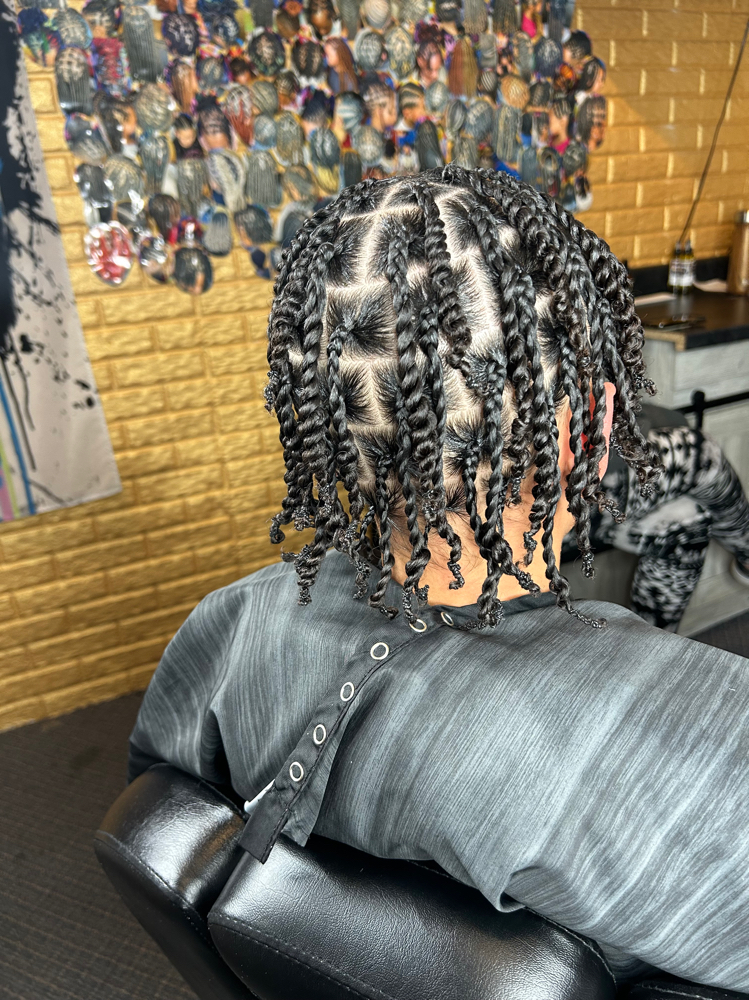 Two strand twist on natural hair