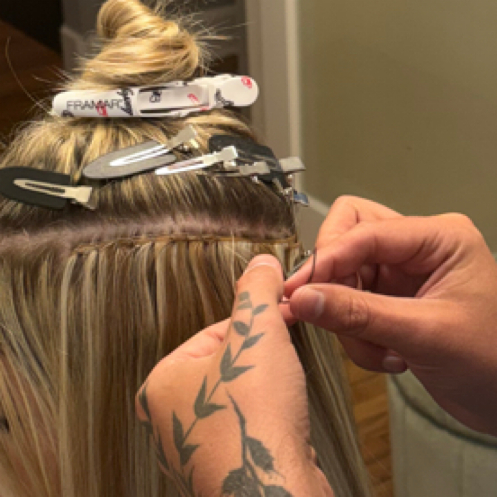 New Extension Installation at Glamazon Hair Studio in Knoxville, TN