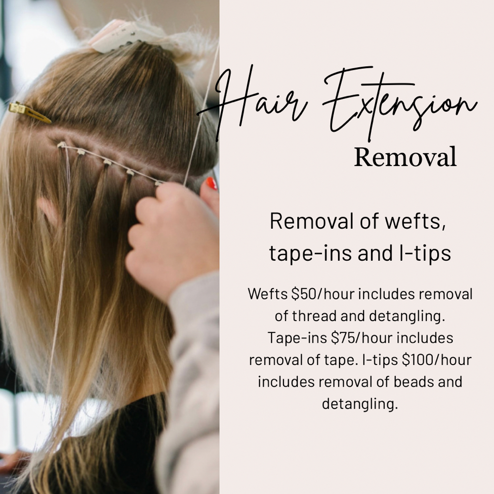 Hair Extension Removal at Luminous Hair Spa in Niles, MI
