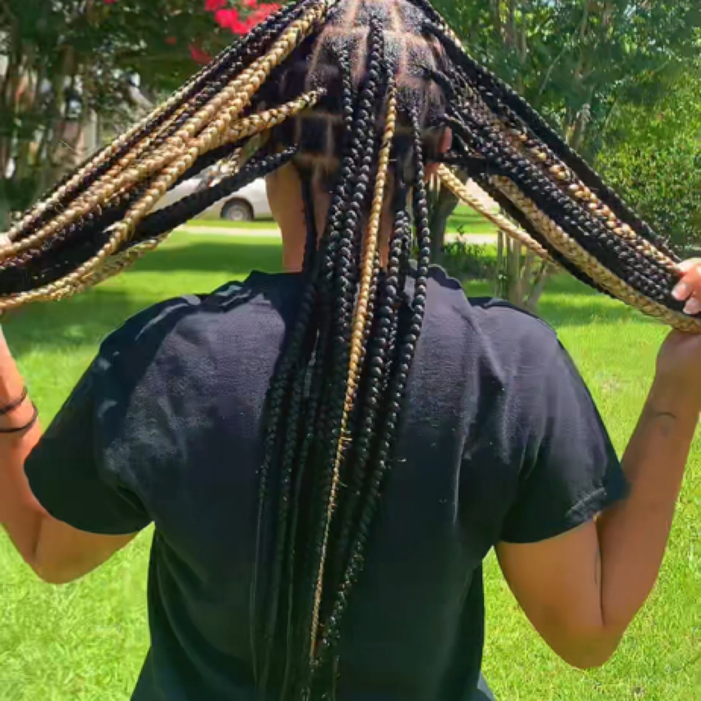 Medium Knotless (Mid Back) at Charming Clean Braids in Fayetteville, NC