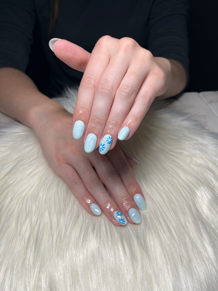 Structured gel mani