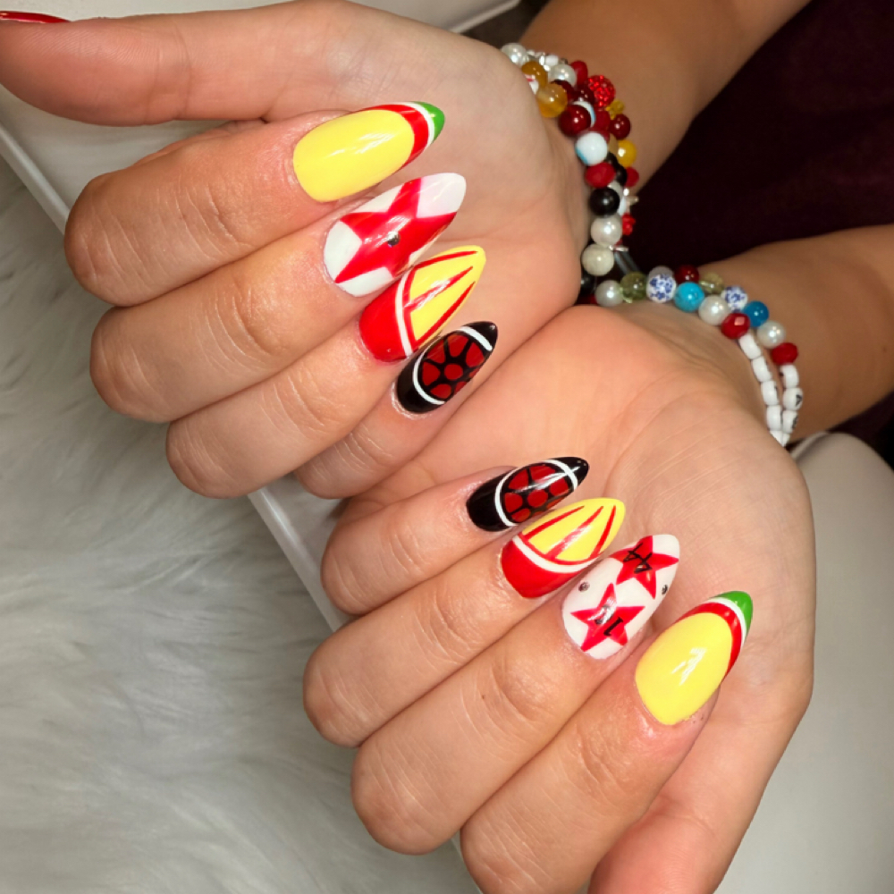 Gel-X Extensions with Couture Art at Tiny Canvas Nail Co. in Eden Prairie, MN
