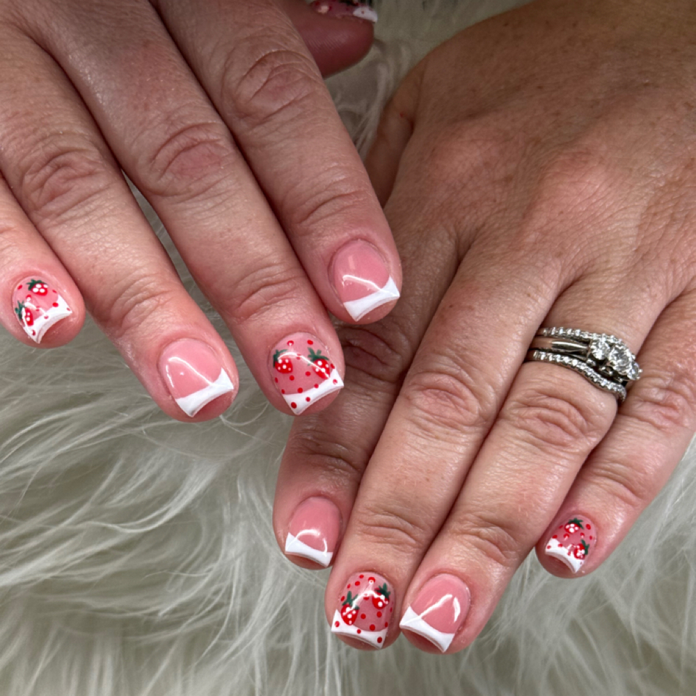 Acrylic Full Set + 4 nails W/ Art at Pretty.Plus.Nails.661 in Bakersfield, CA