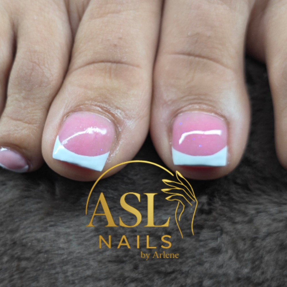 Acrylic on toes W/O Pedicure at ASL NAILS BY ARLENE in Terre Haute, IN