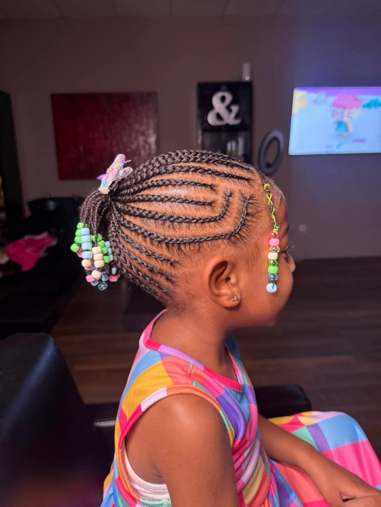 Kid Cornrows Natural Hair ONLY at LaidByHaley in Little Rock, AR
