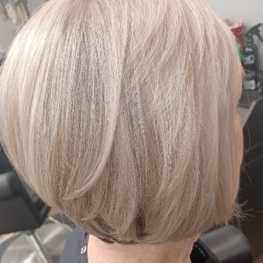 Mature Ladies Haircut 65+ at Hair Bye Felicia at Vinyasa Salon in Liverpool, NY