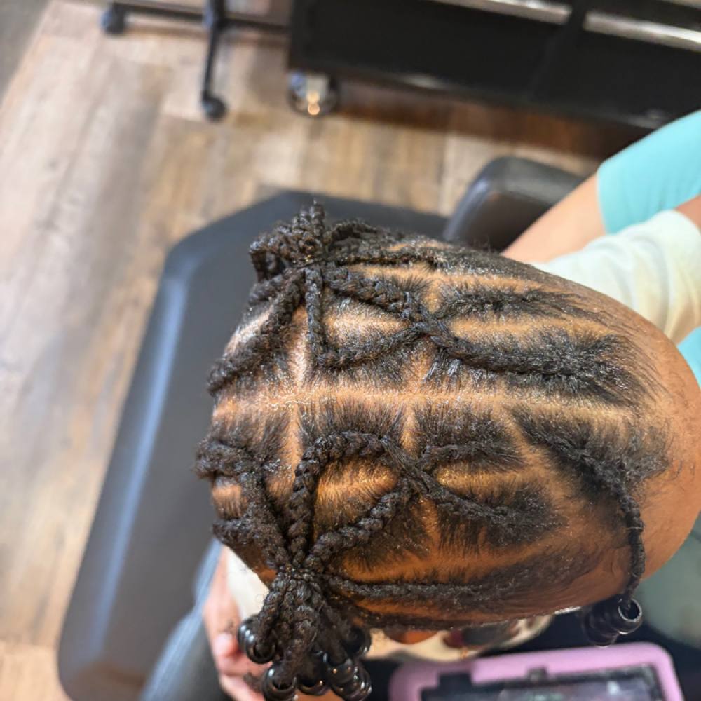 Kids Braids Natural Hair Ages 2-12 at LC Luxe Beauty Salon in Madison, AL