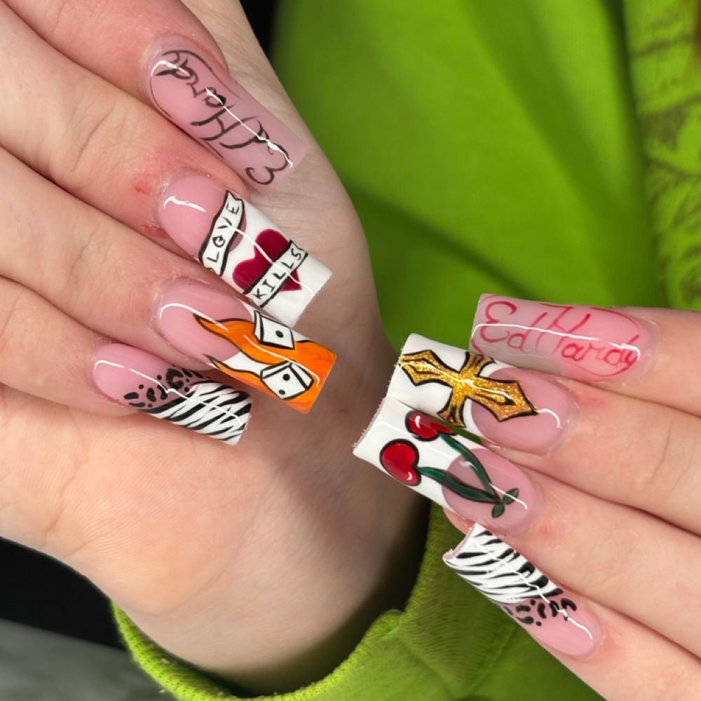 XXL Acrylic Set at Sophies Nails in Angola, IN