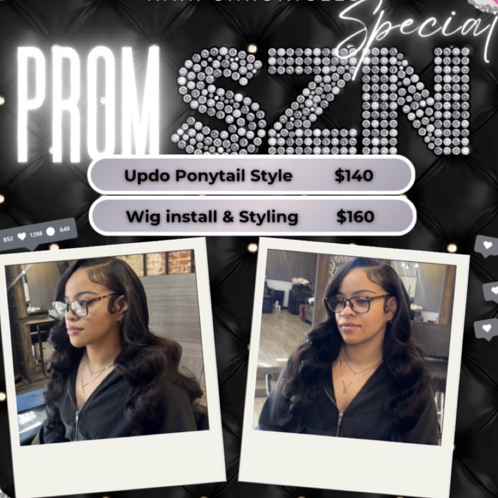 PROM SPECIAL ✨ Updo Ponytail at Hair Chronicles in Wichita, KS