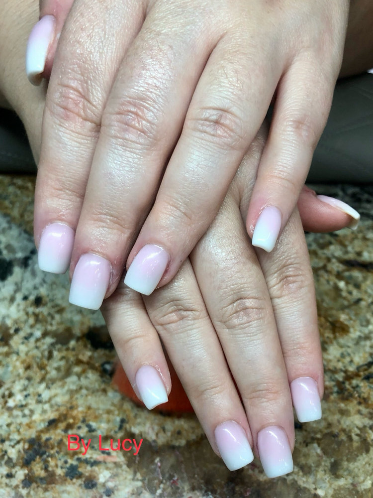 Full Set P. & White Acrylic/ Ombre at L H BEAUTY in Lakeland, FL