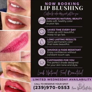 Lip blush at Marco Island Aesthetics