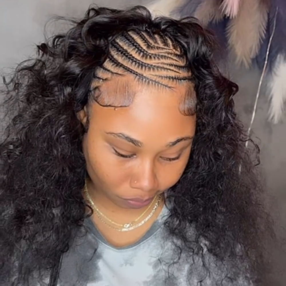 Half Stitch Braids Half Sewin/ QW at Miracles by Mia in Phoenix, AZ