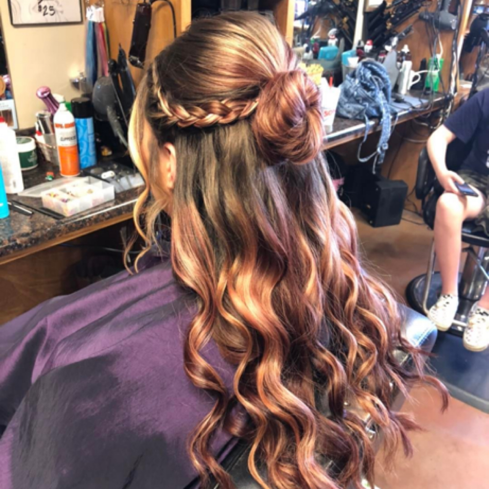 Updo/Formal Style at Happy Hippie Hair in Fair Grove, MO